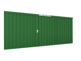 Säbu Gelakte materiaalcontainer FLADAFI® met houten vloer
