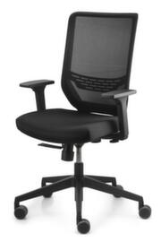Dauphin Draaistoel to-sync task, hoge netrugleuning, zwart