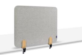 Legamaster Geluiddempende tafelscheidingswand ELEMENTS, hoogte x breedte 600 x 800 mm, wand grijs