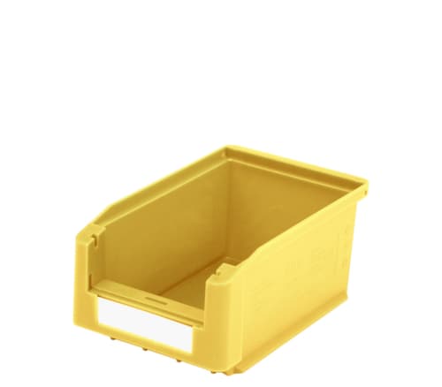 zichtbak Top hoog belastbaar, geel, diepte 160 mm, polypropyleen