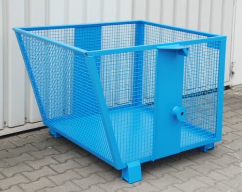 Kiepbak met gaaswanden
