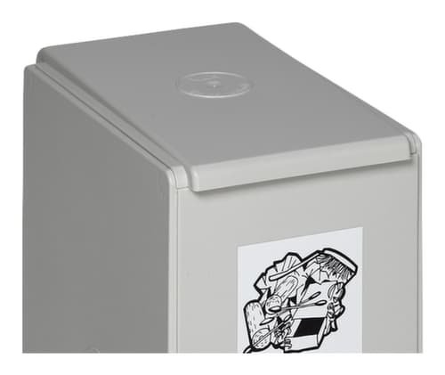 VAR Deksel voor afvalverzamelbox, lichtgrijs