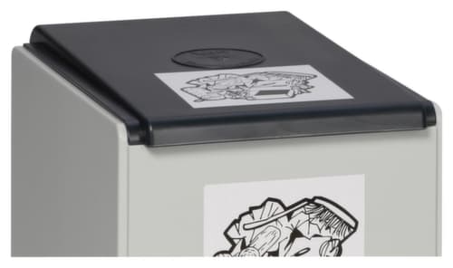VAR Deksel voor afvalverzamelbox, antraciet