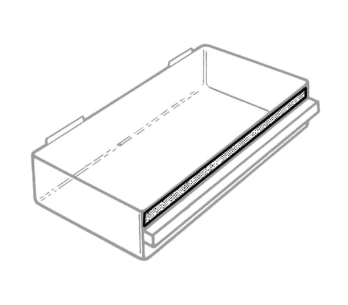 raaco robuuste transparante magazijnbak 1208-03 met metalen frame, 8 lade(n), donkerblauw/transparant