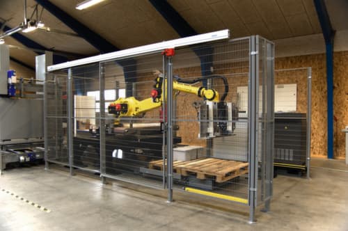 TROAX wandelement voor machine-veiligheidshek, hoogte x breedte 1250 x 200 mm