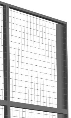 TROAX Wandaanbouwelement Extra voor scheidingswandsysteem, breedte 200 mm