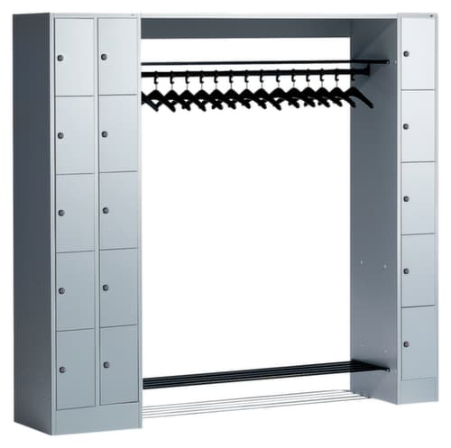 C+P Locker met kapstok Classic met 15 vakken, breedte 2100 mm