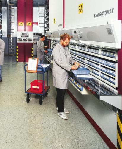 Stelling met bakken, basisveld