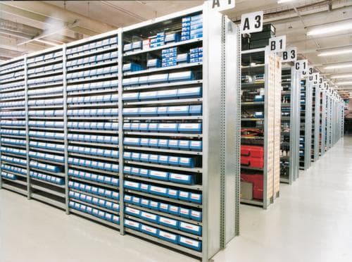 Stelling met bakken, basisveld