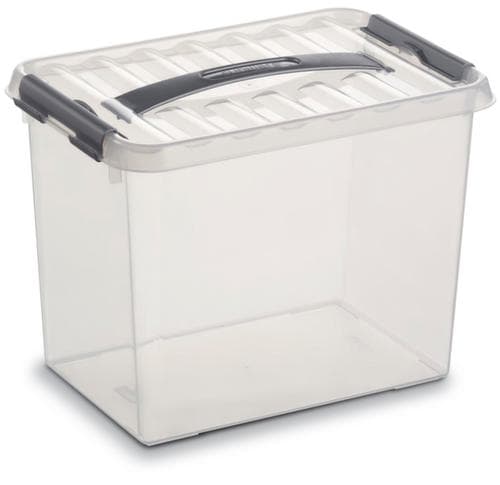Stapelbare opbergbox transparant