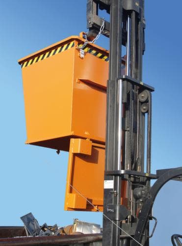 Bauer Bodemklepcontainer in RAL2000 geeloranje