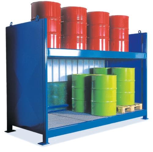 Lacont Stellingcontainer voor gevaarlijke stoffen voor maximaal 60 vaten van 200 liter