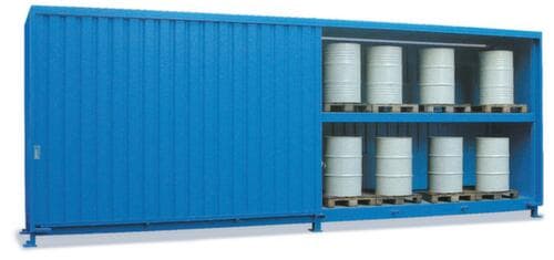 Lacont Stellingcontainer voor gevaarlijke stoffen voor maximaal 60 vaten van 200 liter