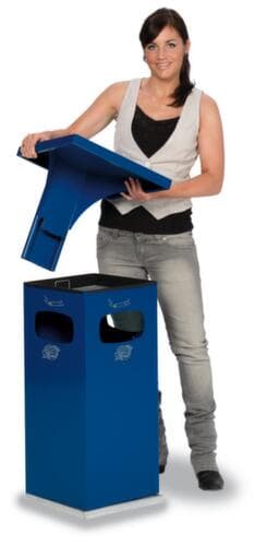Combi-asbak met 3 inworpopeningen