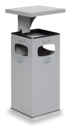 Combi-asbak met 3 inworpopeningen