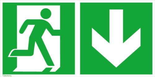 Bord voor vluchtroutesignalering SafetyMarking® nooduitgang