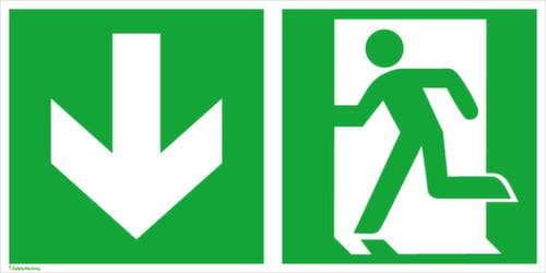 Bord voor vluchtroutesignalering SafetyMarking® nooduitgang