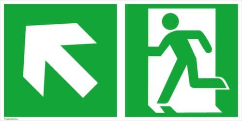 Bord voor vluchtroutesignalering SafetyMarking® nooduitgang