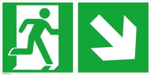 Bord voor vluchtroutesignalering SafetyMarking® nooduitgang