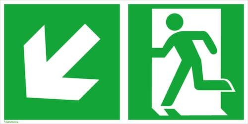 Bord voor vluchtroutesignalering SafetyMarking® nooduitgang