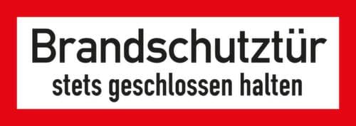 Brandbeveiligingsbord "Brandveilige deur altijd gesloten houden”, sticker, reflecterend