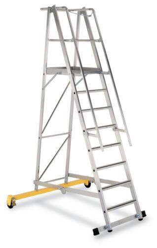 ZARGES Platformladder ZAP Safemaster Plus S verrijd- en inklapbaar met ligger