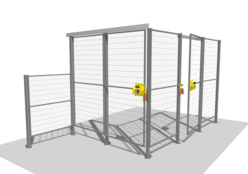 TROAX Veiligheidshek voor machines met maaswijdte 100x20 mm