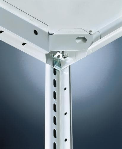 META Systeeminhaakstelling CLIP aanbouwsectie, hoogte x breedte x diepte 2000 x 1006 x 436 mm, 5 legborden