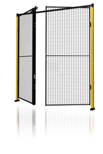 Axelent Openslaande deur voor machine-veiligheidshek, hoogte x breedte 2000 x 3000 mm