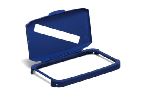 Durable Oplegdeksel voor afvalverzamelaar, blauw