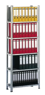 META Schroefstelling voor dossiers, 5 vloer, RAL7035 lichtgrijs