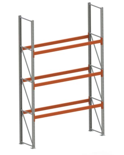 META Palletstelling MULTIPAL voor 8 pallets, 2870 mm breed, 4 opslagniveaus