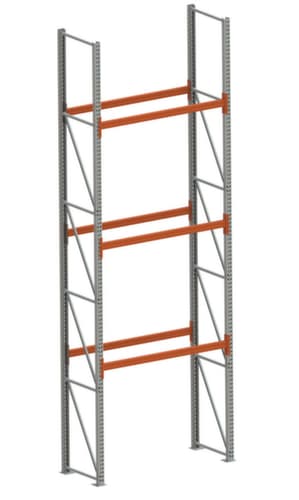 META Palletstelling MULTIPAL voor 4 pallets, 1825 mm breed, 4 opslagniveaus