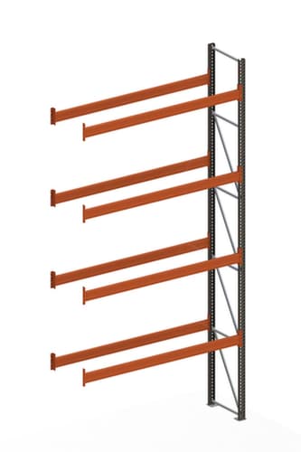 META Palletstelling MULTIPAL voor 10 pallets, 2800 mm breed, 5 opslagniveaus