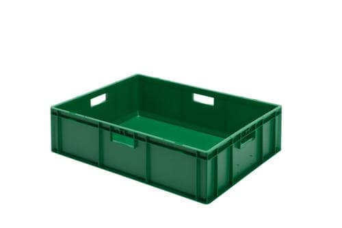 Euronorm-stapelbak gesloten wanden + bodem, groen, inhoud 78 l