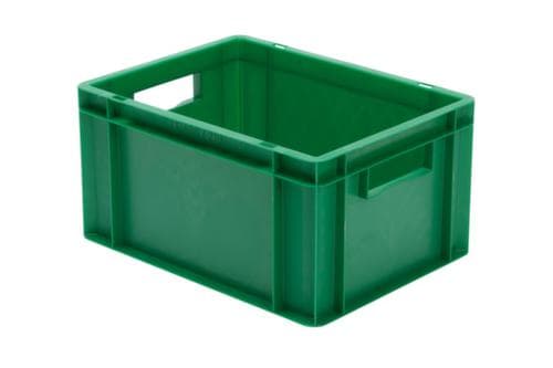 Euronorm-stapelbak gesloten wanden + bodem, groen, inhoud 19 l