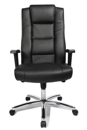 Topstar Draaistoel Chairman 10, bekleding leer, zwart