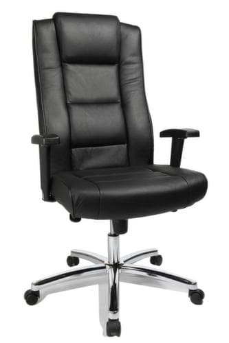 Topstar Draaistoel Chairman 10, bekleding leer, zwart
