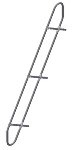 ZARGES Leuning Z600 voor bordestrap met 60° helling