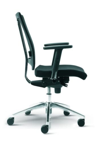 Nowy Styl Bureaustoel, rugleuning met netbekleding, zwart