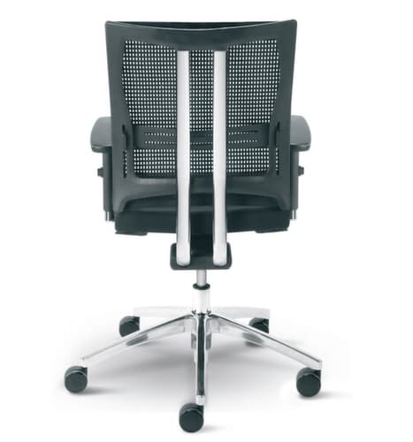 Nowy Styl Bureaustoel, rugleuning met netbekleding, zwart