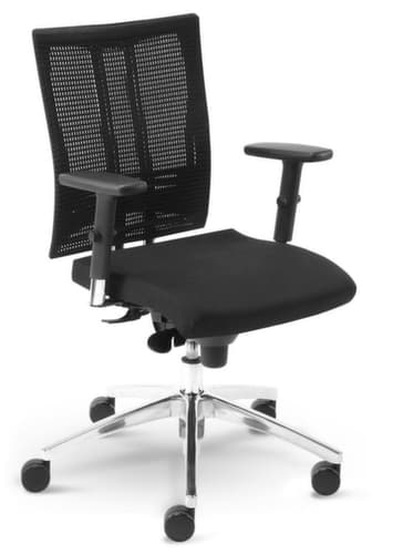 Nowy Styl Bureaustoel, rugleuning met netbekleding, zwart