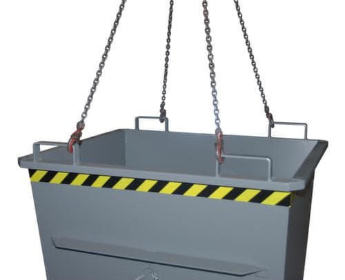 Bauer Bodemklepcontainer in RAL2000 geeloranje