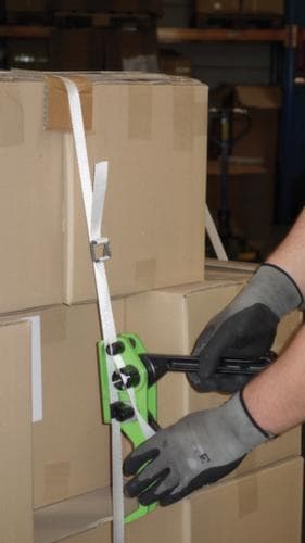 Spanapparaat voor polyesterbanden, voor bandbreedte 13 - 19 mm