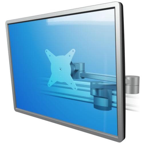 In diepte verstelbare monitorarm ViewLite voor railmontage