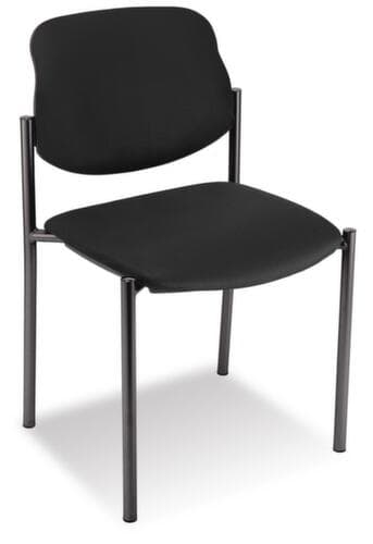 6-hoog stapelbare bezoekersstoel met bekleding