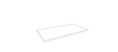 Quadrifoglio Afdekplaat T45 voor kantoorkast/-stelling, breedte x diepte 860 x 450 mm