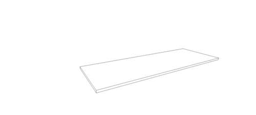 Quadrifoglio Afdekplaat T45 voor kantoorkast/-stelling, breedte x diepte 1290 x 450 mm