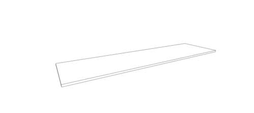 Quadrifoglio Afdekplaat T45 voor kantoorkast/-stelling, breedte x diepte 1720 x 450 mm