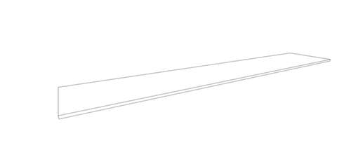 Quadrifoglio Afdekplaat T45 voor kantoorkast/-stelling, breedte x diepte 2580 x 450 mm